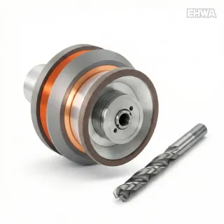 EHWA-Schleifscheibenpaket und ein Bohrer