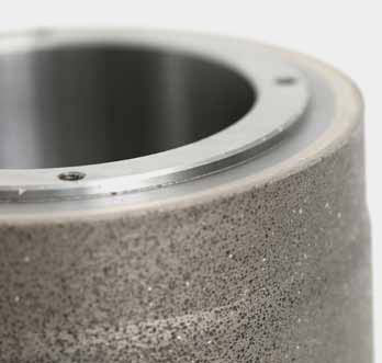 Diamantbelag einer Profilabrichtrolle