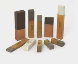 Superfinishing stones in different designs.