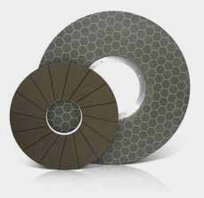 Grinding wheels for bearing end faces.