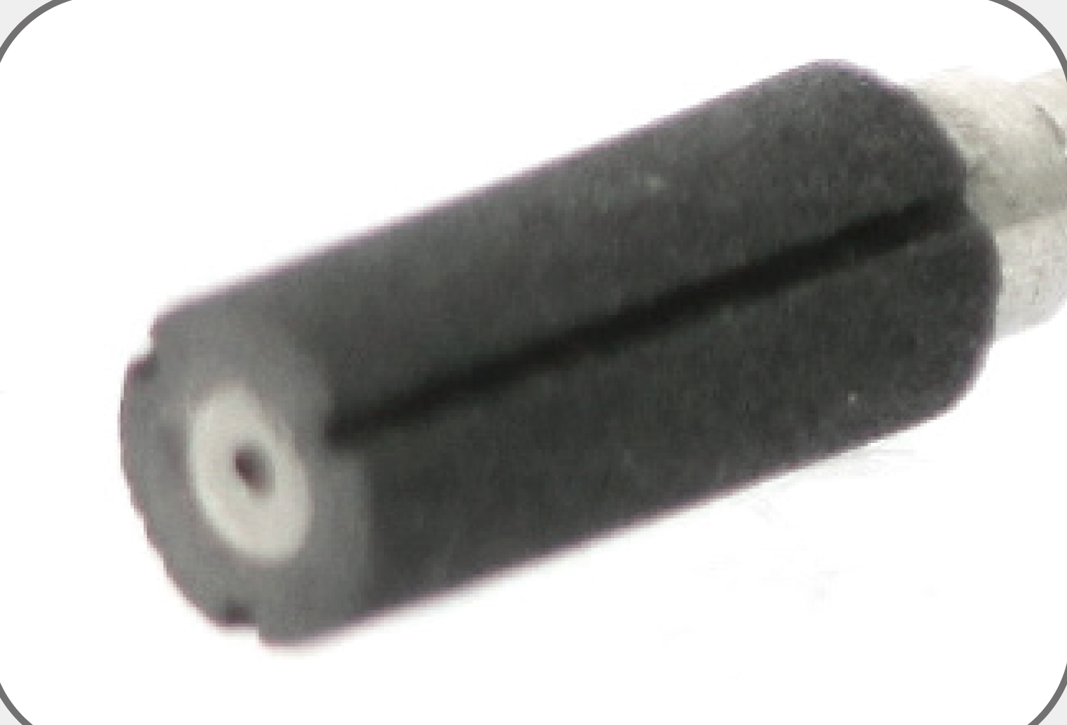 Bore grinding tool with coolant hole and slot.