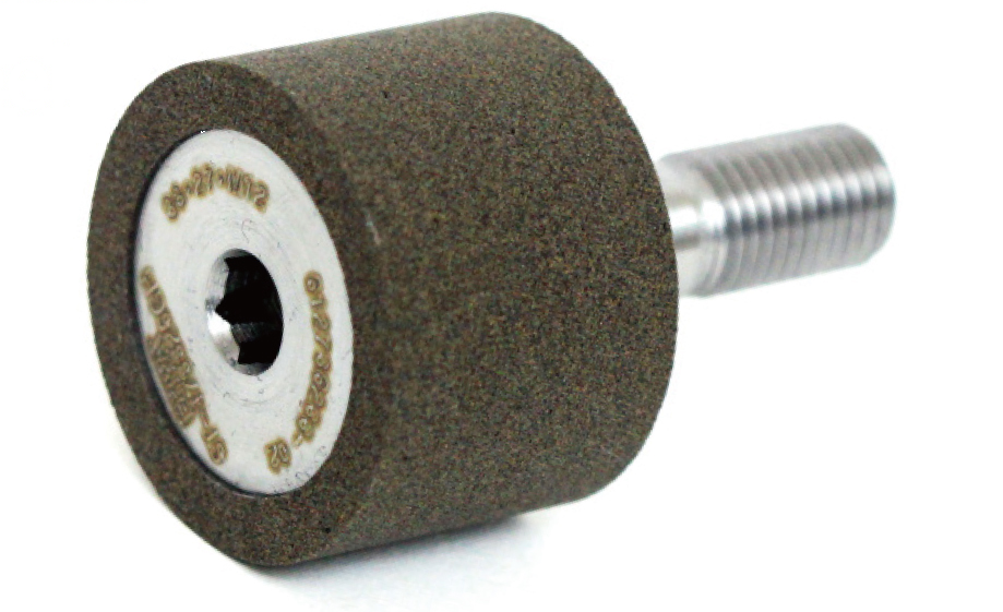 Vitrified wheel with steel head: comparison case.