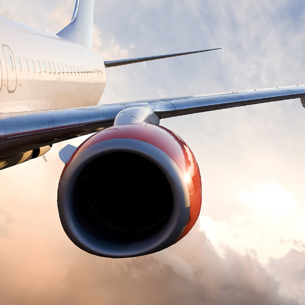 Flugzeugtriebwerk als Anwendungsbild.
