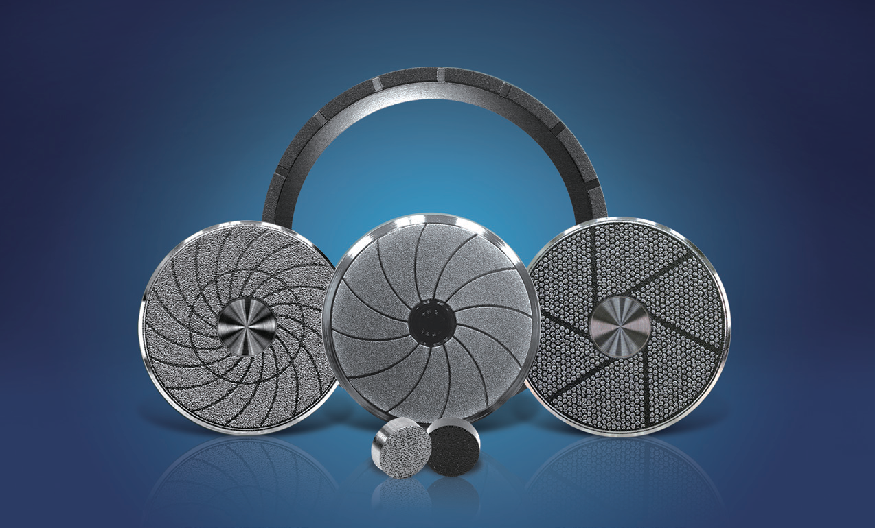 CMP conditioners: ring, discs and pellet variants.