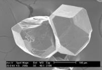 Conventional diamond: twin grain.