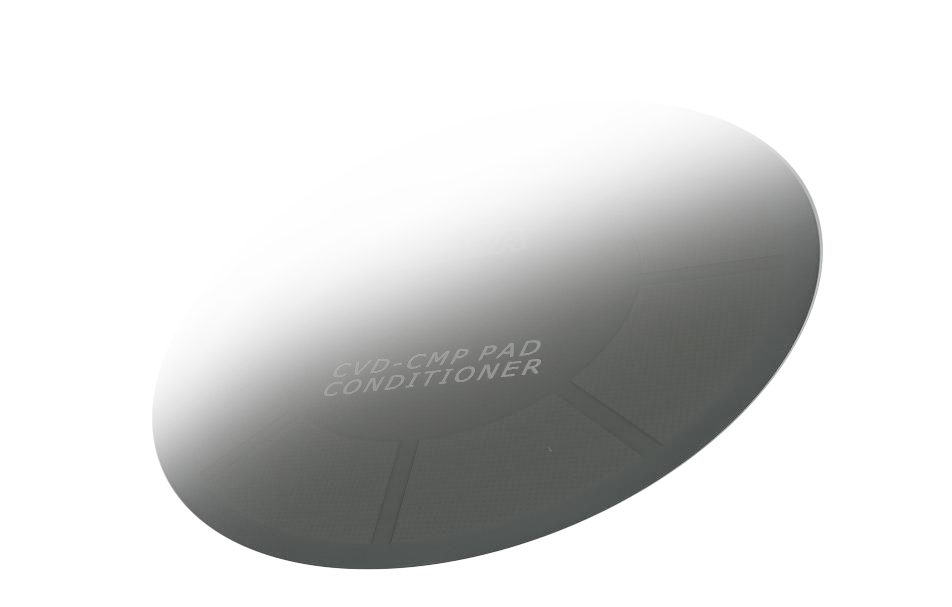 CMP pad conditioners: discs and designs.