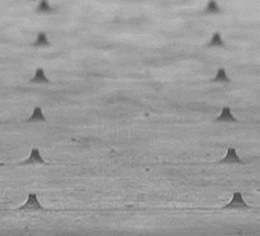 CVD tips: uniform pattern and shape.