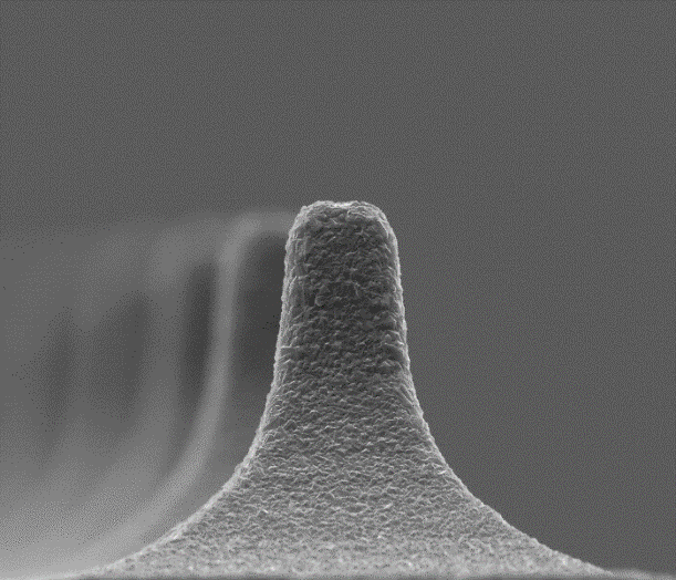 CVD tip with a flat contact area.