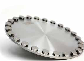 Conditioning disc with pellets: small oblique view.