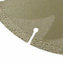 Detail der flachen Trenn- und Schleifscheibe.