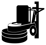 Maschinensymbol: Bodenschleifmaschine