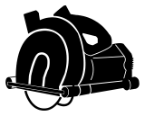 Maschinensymbol: Mauernutfräse