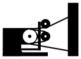 Maschinensymbol: Seilsäge für Bauanwendungen