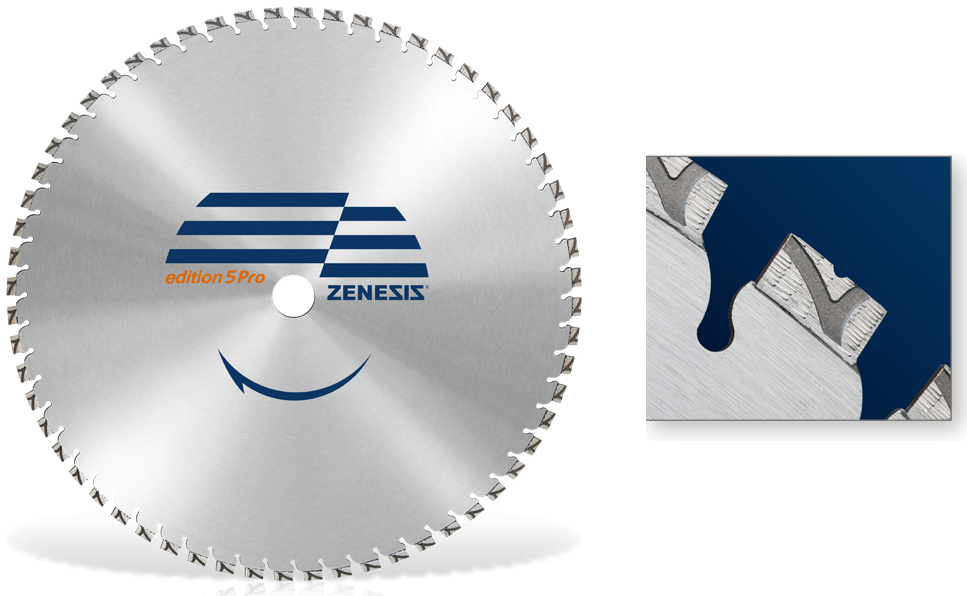 ZENESIS 5Pro: Wandsägeblatt und Segmentansicht.