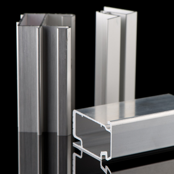 Aluminiumprofile als Anwendungsmotiv.