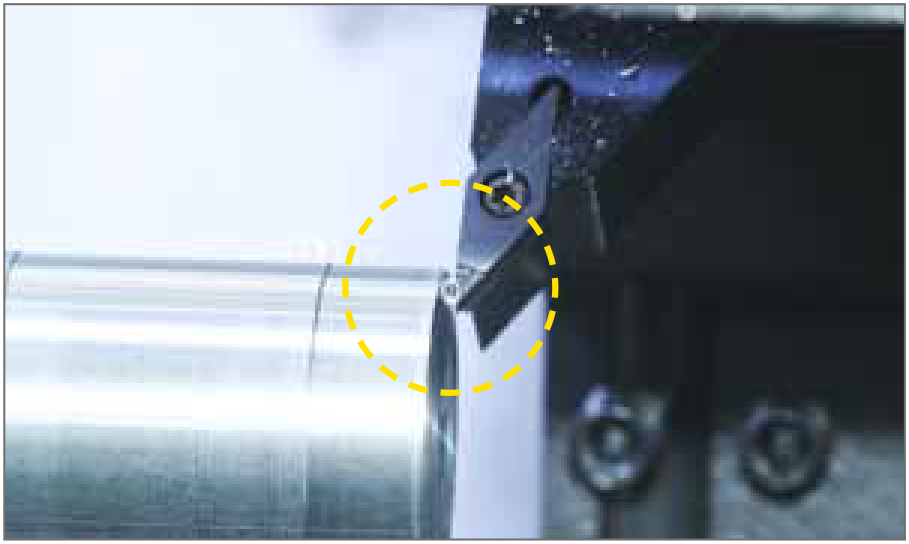 PKD-Spanbrecher: Aluminium-Anwendungsbeispiele: Bauteil- und Bearbeitungsansicht.