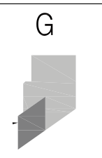 Halterbauform G: geometrische Ansicht.