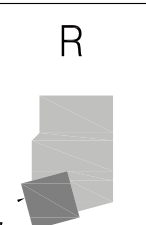 Halterbauform R: geometrische Ansicht.
