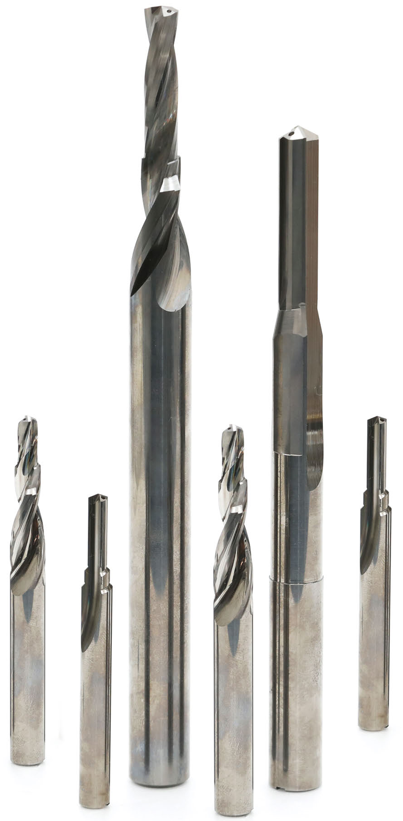Hartmetallbohrer für Aluminiumlegierungen: Werkzeugansicht.