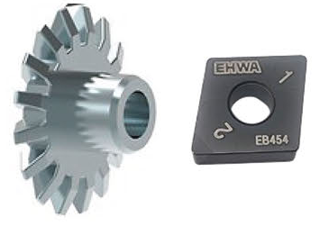 PCBN-Sorten: Stahl und Gusseisen: Bauteil- und Bearbeitungsansicht.