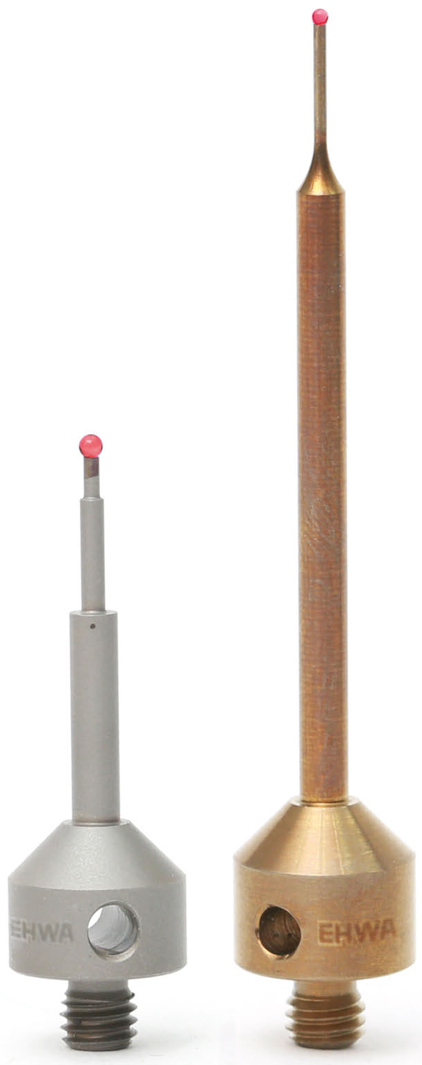 Messtaster: Diamant und Rubin: Werkzeugansicht.