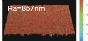 EHWA-Oberfläche: Ra 857 nm.