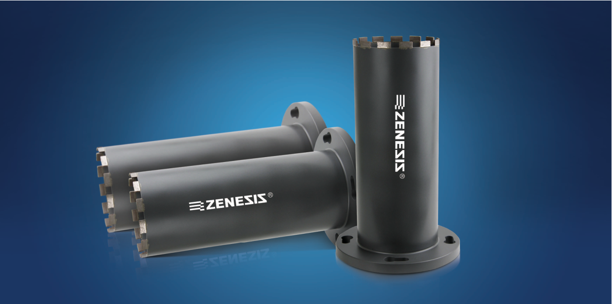 Zenesis-Bohrkronen für Saphir-/Silizium-Ingots und Keramiksubstrate.