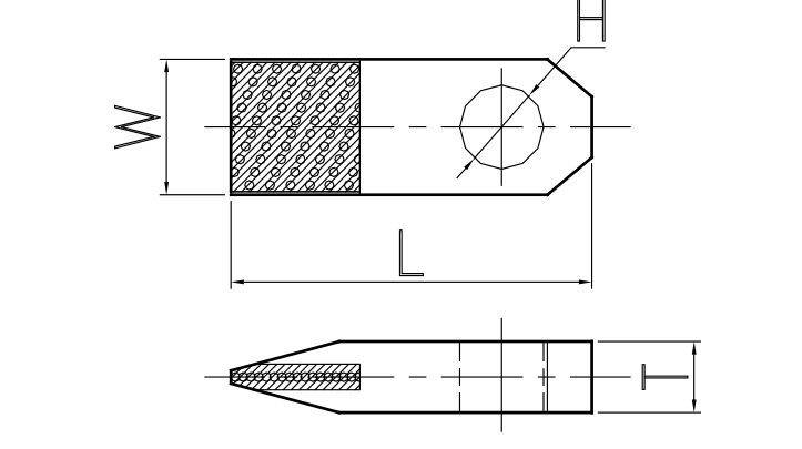 MDD-B13: bemaßte Standardzeichnung.