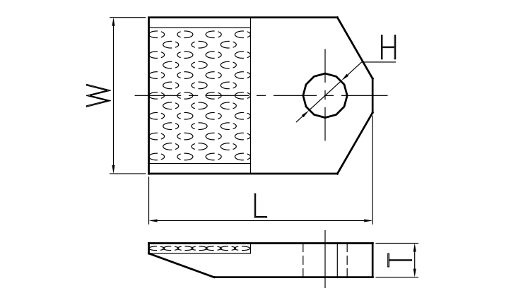 MDD-C12: bemaßte Standardzeichnung.