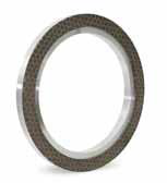Ring-shaped top-and-bottom grinding wheel for inserts.