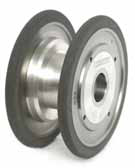 Keramisch gebundene Scheiben mit Stahl-/Aluminium-Träger.