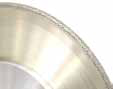 Profilierter Bereich einer Diamant-Abrichtrolle.