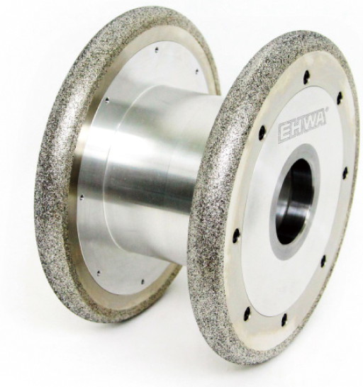 Galvanisch belegte Schleifscheiben mit Stahl-/Aluminium-Träger.