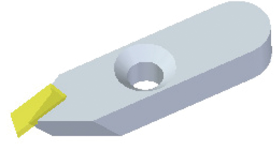 Flache Diamantwerkzeugausführung für IOL.