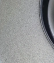 Surface detail after laser cladding.