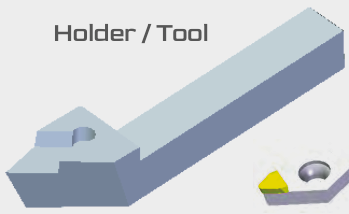 Contact-lens tool: insert design.