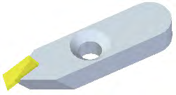 SCD insert for IOL machining.