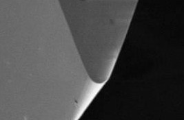 Edge inspection at 50x magnification.
