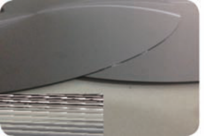 Wafer edge and stacked wafers.
