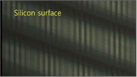 Silicon surface image in the edge-grinding example.