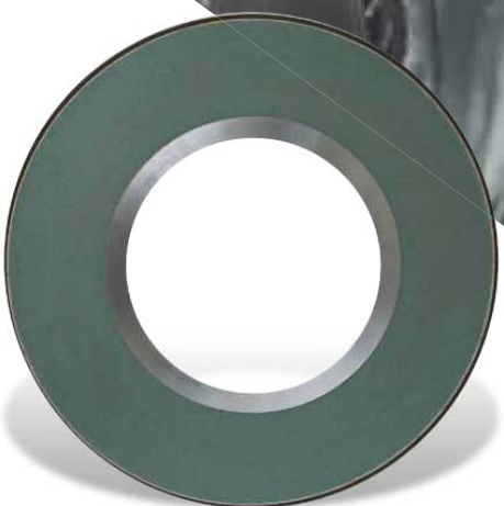 Vitrified-bond CBN wheel.